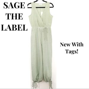 NWT Sage The Label Las Palmas Sleeveless Jumpsuit